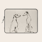 Greyhound Pair - Modern Sketch Laptop Sleeve Gallery Image 1