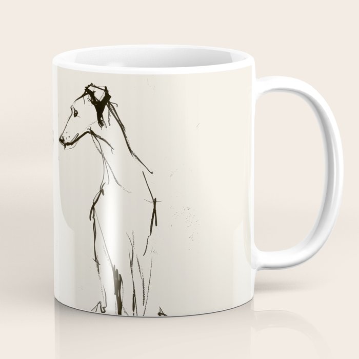 Greyhound Pair - Modern Sketch Coffee Mug Gallery Image 1