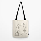Greyhound Pair - Modern Sketch Tote Bag Gallery Image 2