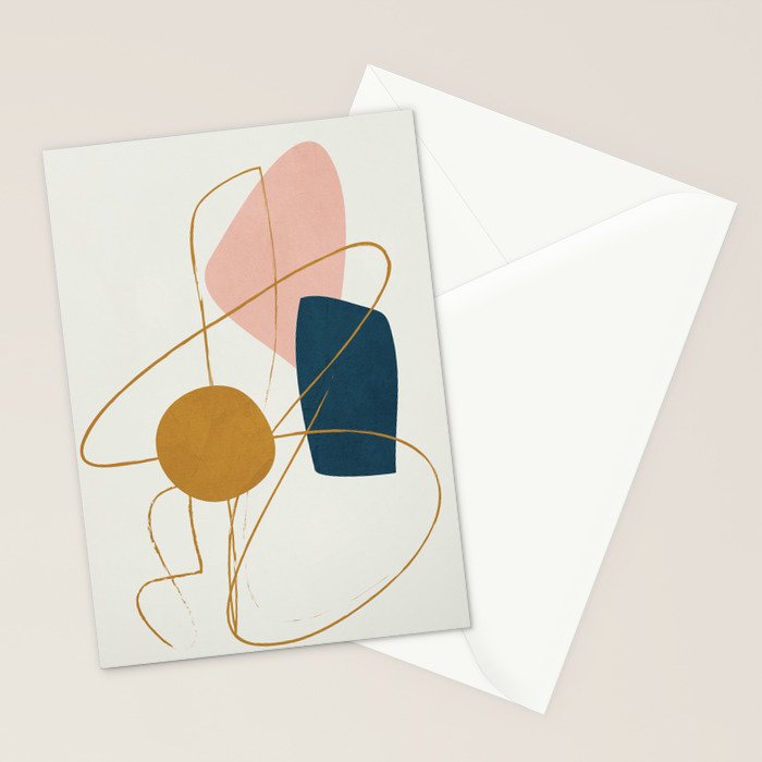 Minimal Abstract Shapes No 46 Stationery Card Gallery Image 2