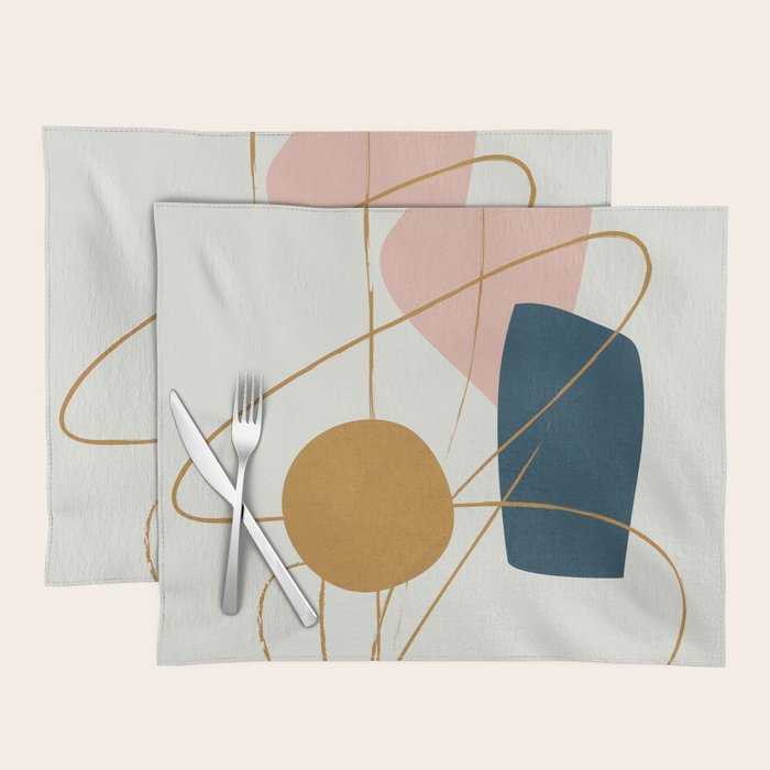 Minimal Abstract Shapes No 46 Placemat Gallery Image 1
