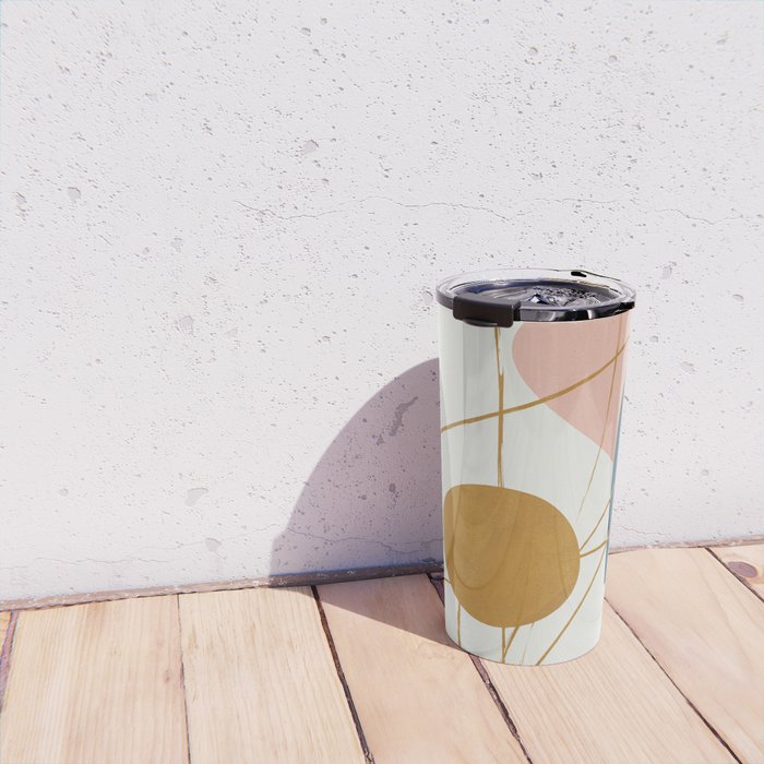 Minimal Abstract Shapes No 46 Travel Mug Gallery Image 4