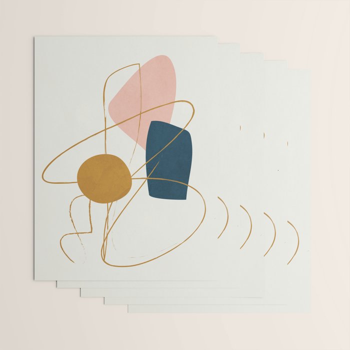 Minimal Abstract Shapes No 46 Wrapping Paper Gallery Image 3