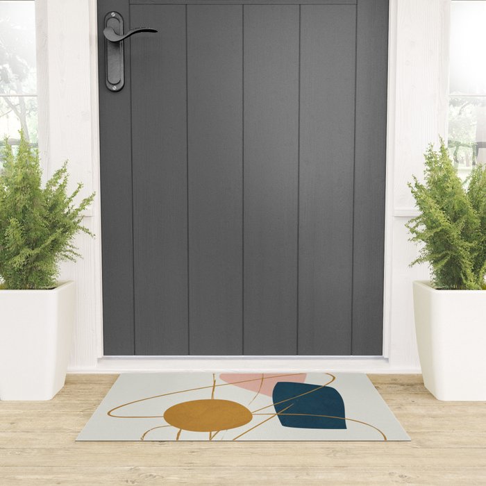 Minimal Abstract Shapes No 46 Welcome Mat Gallery Image 3