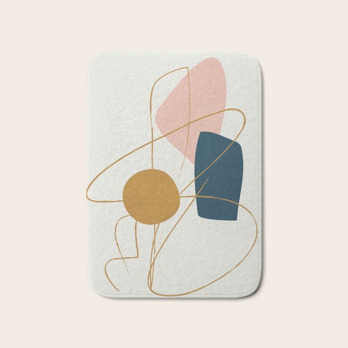 Minimal Abstract Shapes No 46 Bath Mat Gallery Image 1