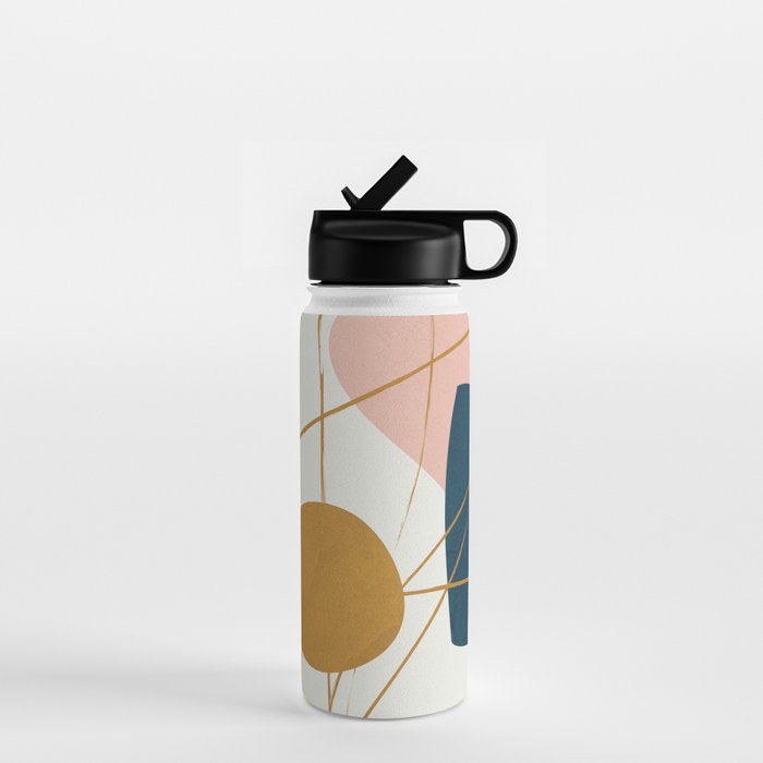 Minimal Abstract Shapes No 46 Water Bottle Gallery Image 1