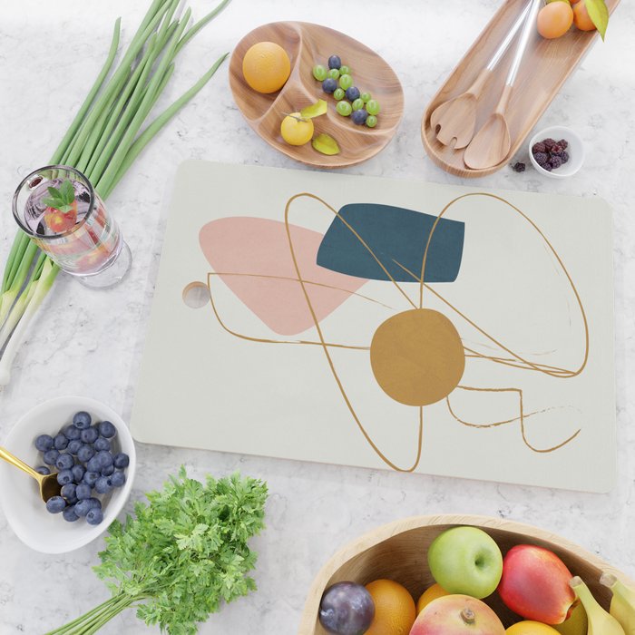 Minimal Abstract Shapes No 46 Cutting Board Gallery Image 2