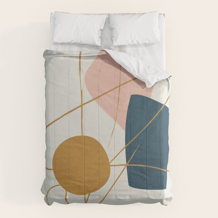 Minimal Abstract Shapes No 46 Comforter Gallery Image 1