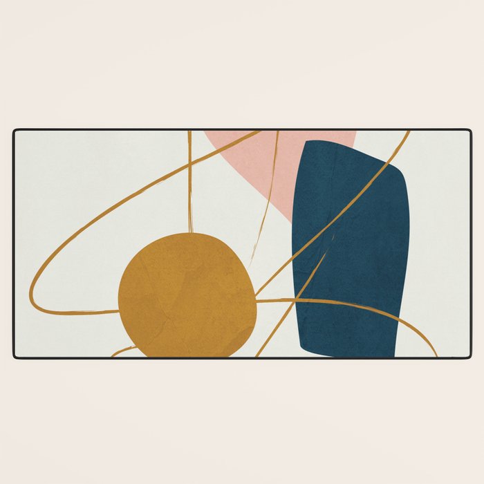 Minimal Abstract Shapes No 46 Desk Mat Gallery Image 3