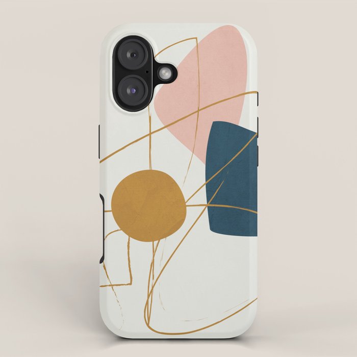 Minimal Abstract Shapes No 46 iPhone Case Gallery Image 1