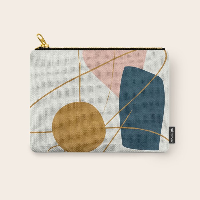 Minimal Abstract Shapes No 46 Carry All Pouch Gallery Image 1
