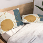 Minimal Abstract Shapes No 46 Pillow Sham Gallery Image 2