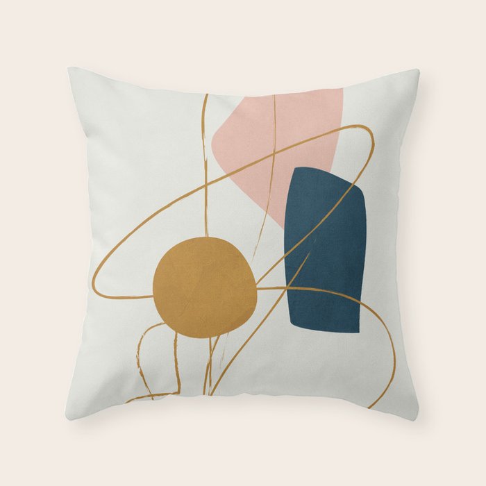 Minimal Abstract Shapes No 46 Throw Pillow Gallery Image 6