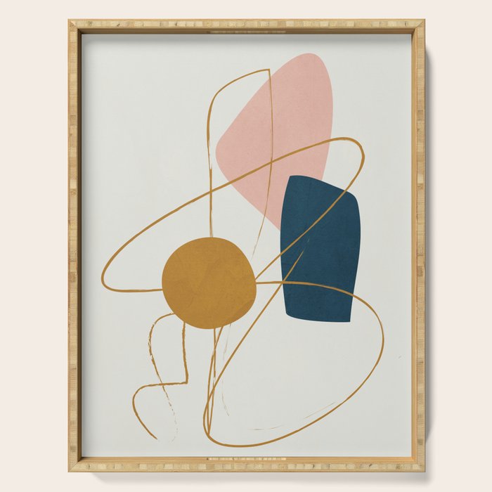 Minimal Abstract Shapes No 46 Serving Tray Gallery Image 1