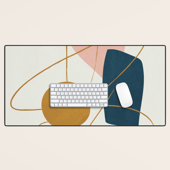 Minimal Abstract Shapes No 46 Desk Mat Gallery Image 1