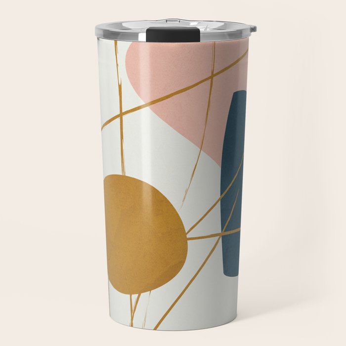 Minimal Abstract Shapes No 46 Travel Mug Gallery Image 1