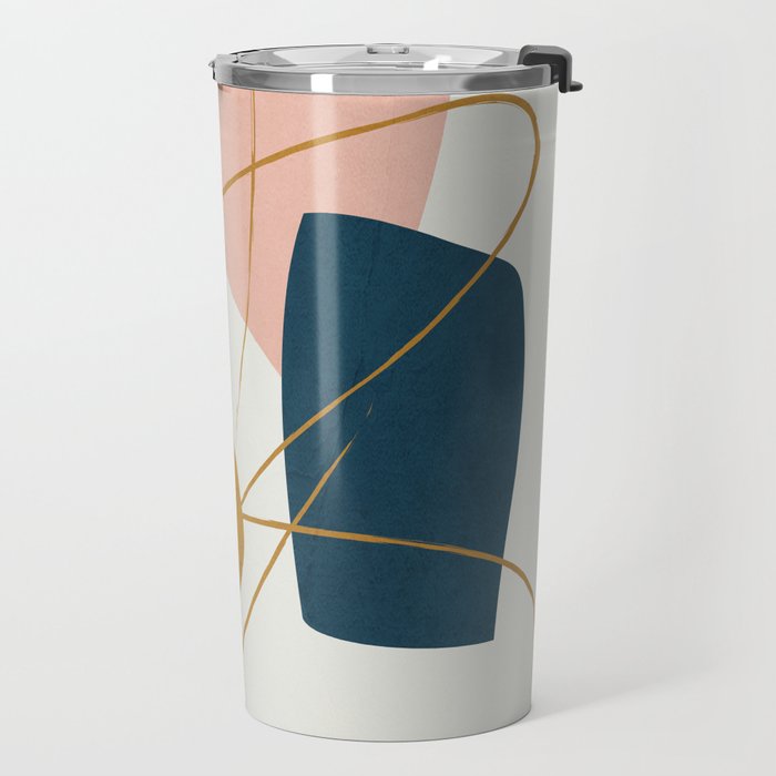 Minimal Abstract Shapes No 46 Travel Mug Gallery Image 2