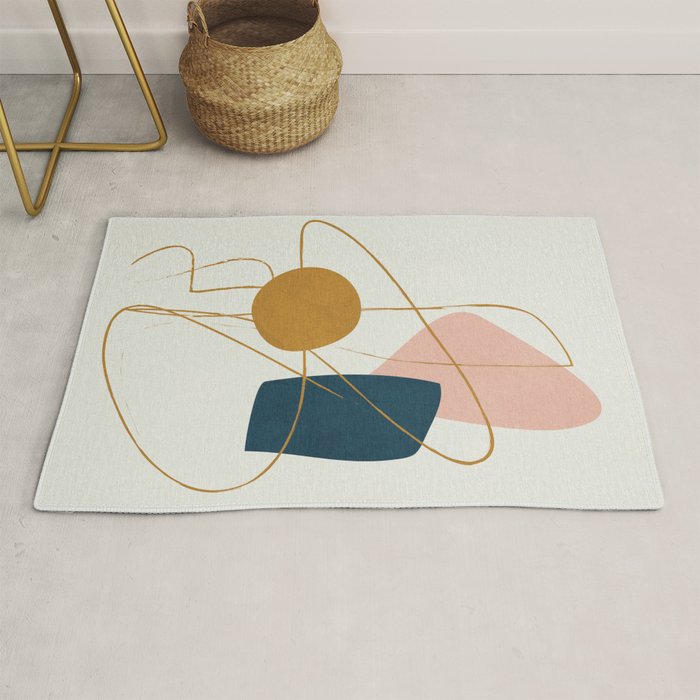 Minimal Abstract Shapes No 46 Rug Gallery Image 1