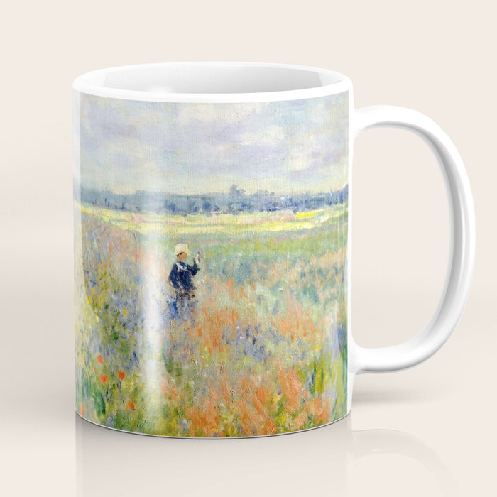Poppy Fields near Argenteuil by Claude Monet Coffee Mug Gallery Image 1