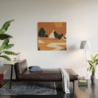 Minimal Abstract Art Landscape 03 Wood Wall Art Gallery Image 2