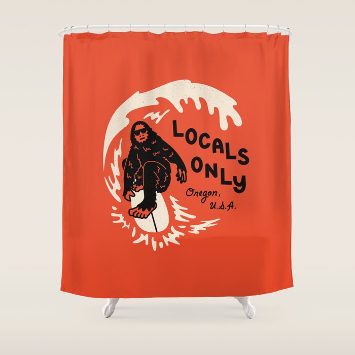 Locals Only Shower Curtain Gallery Image 1