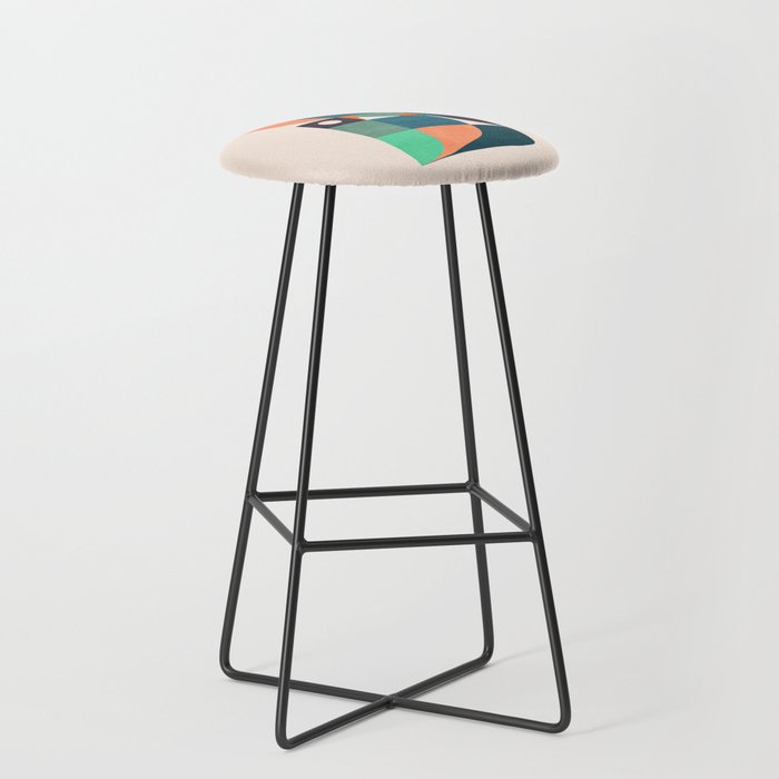 Two birds dancing Stool Gallery Image 1