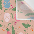 Heritage Blooms - Floral Art Wall Tapestry Gallery Image 3