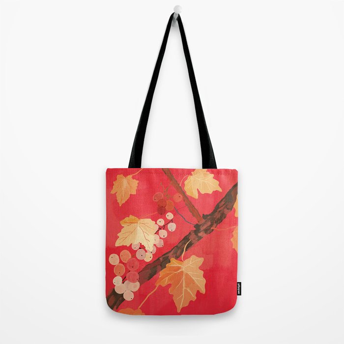 Red Grapevine Tote Bag Gallery Image 2