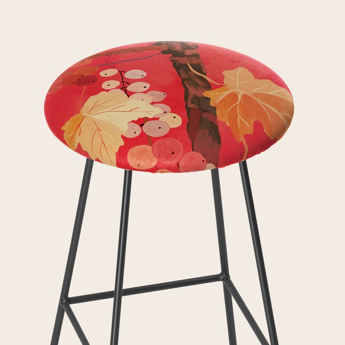 Red Grapevine Stool Gallery Image 2