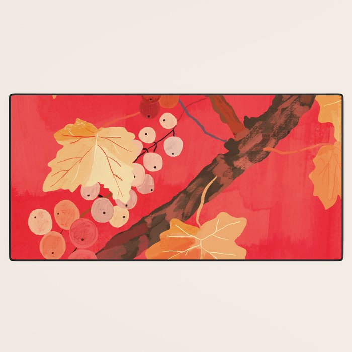 Red Grapevine Desk Mat Gallery Image 3