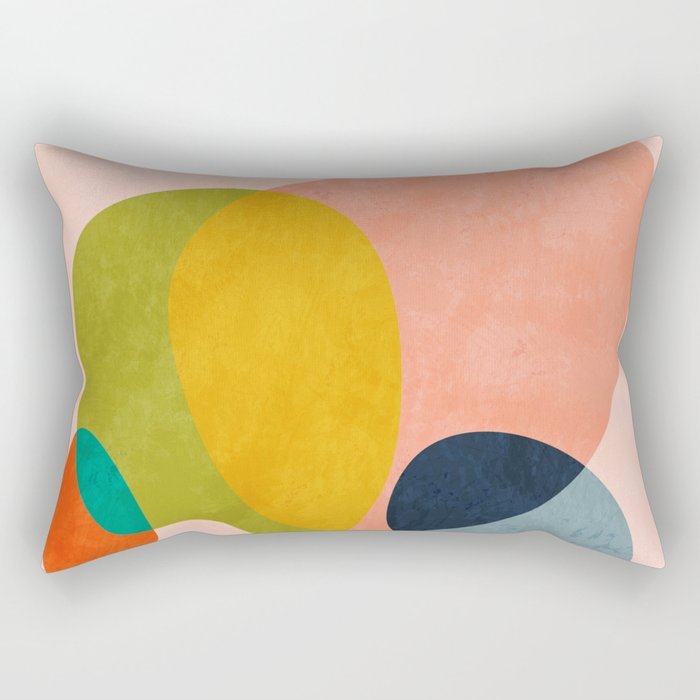 pink shape Rectangular Pillow Gallery Image 1