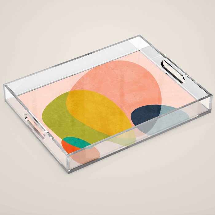 pink shape Acrylic Tray Gallery Image 1