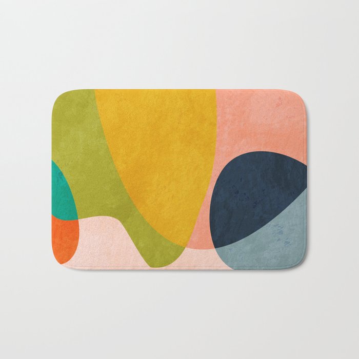 pink shape Bath Mat Gallery Image 1