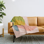 pink shape Throw Blanket Gallery Image 1