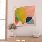 pink shape Wall Tapestry Gallery Image 2
