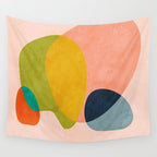 pink shape Wall Tapestry Gallery Image 4