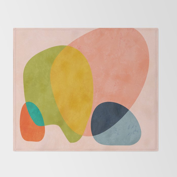 pink shape Throw Blanket Gallery Image 2