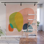 pink shape Wall Mural Gallery Image 1