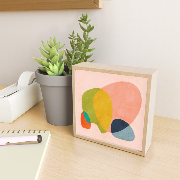 pink shape Mini Art Print Gallery Image 2
