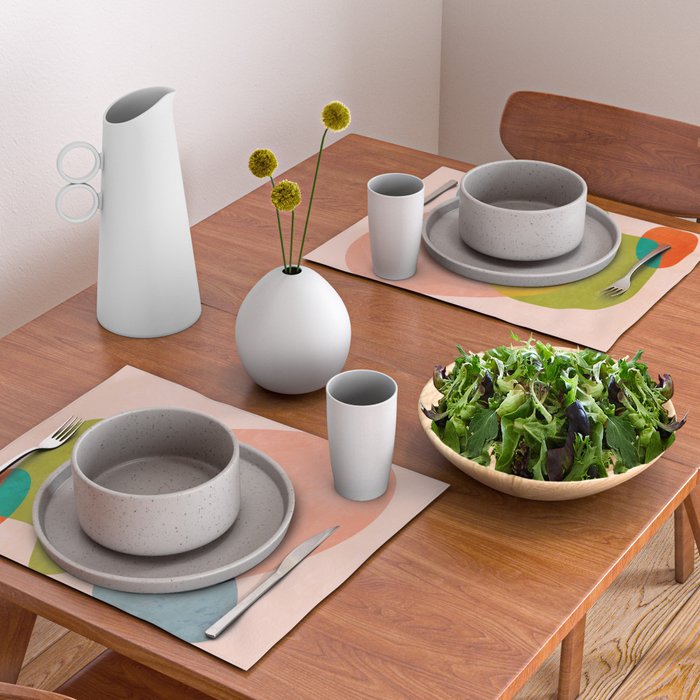 pink shape Placemat Gallery Image 2