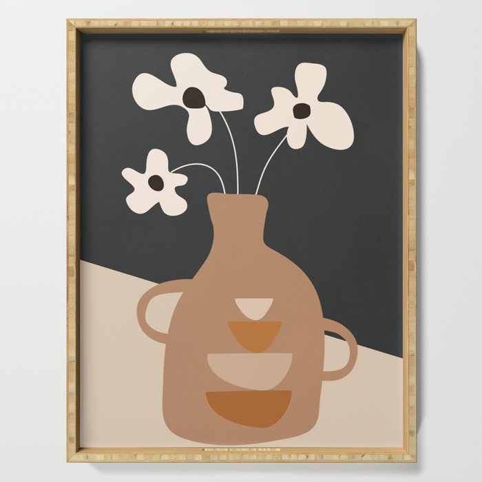 Serene Blooms 1 Serving Tray Gallery Image 1