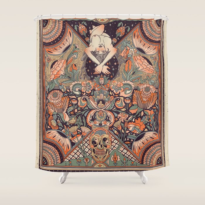 lit de fleurs Shower Curtain Gallery Image 1