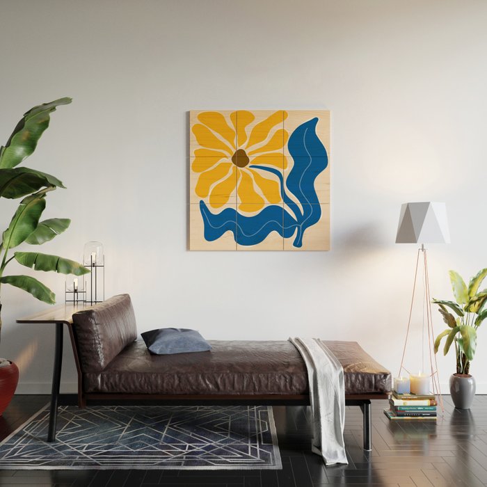 Bold sunflower 3 Wood Wall Art Gallery Image 2