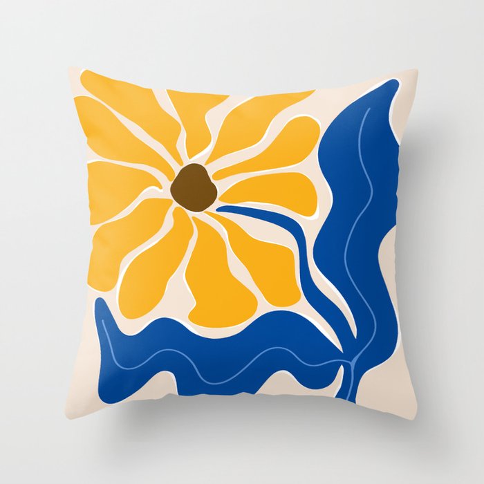 Bold sunflower 3 Throw Pillow Gallery Image 1