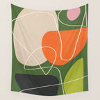 Minimal Colorful Abstract Shapes 10 Wall Tapestry Gallery Image 4