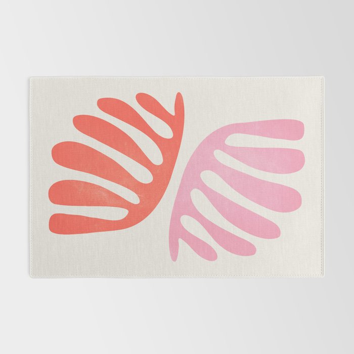 Peach & Orange: Wild Leaf | Matisse Foliage Paper Cutouts 03 Rug Gallery Image 2