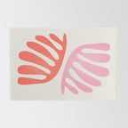 Peach & Orange: Wild Leaf | Matisse Foliage Paper Cutouts 03 Rug Gallery Image 2