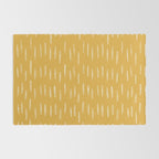 Raindrop Abstract Boho Pattern, Yellow Rug Gallery Image 2