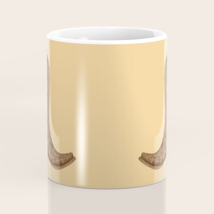 Brown Cowgirl Boot Coffee Mug Gallery Image 4