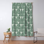 desert skulls - southwest cow skulls on sage Window Curtain Gallery Image 5